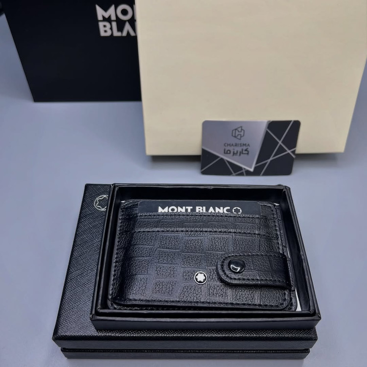 جاکارتی مـون بلان مدل بغل دکمه خور Montblanc Cardholder Hardbox