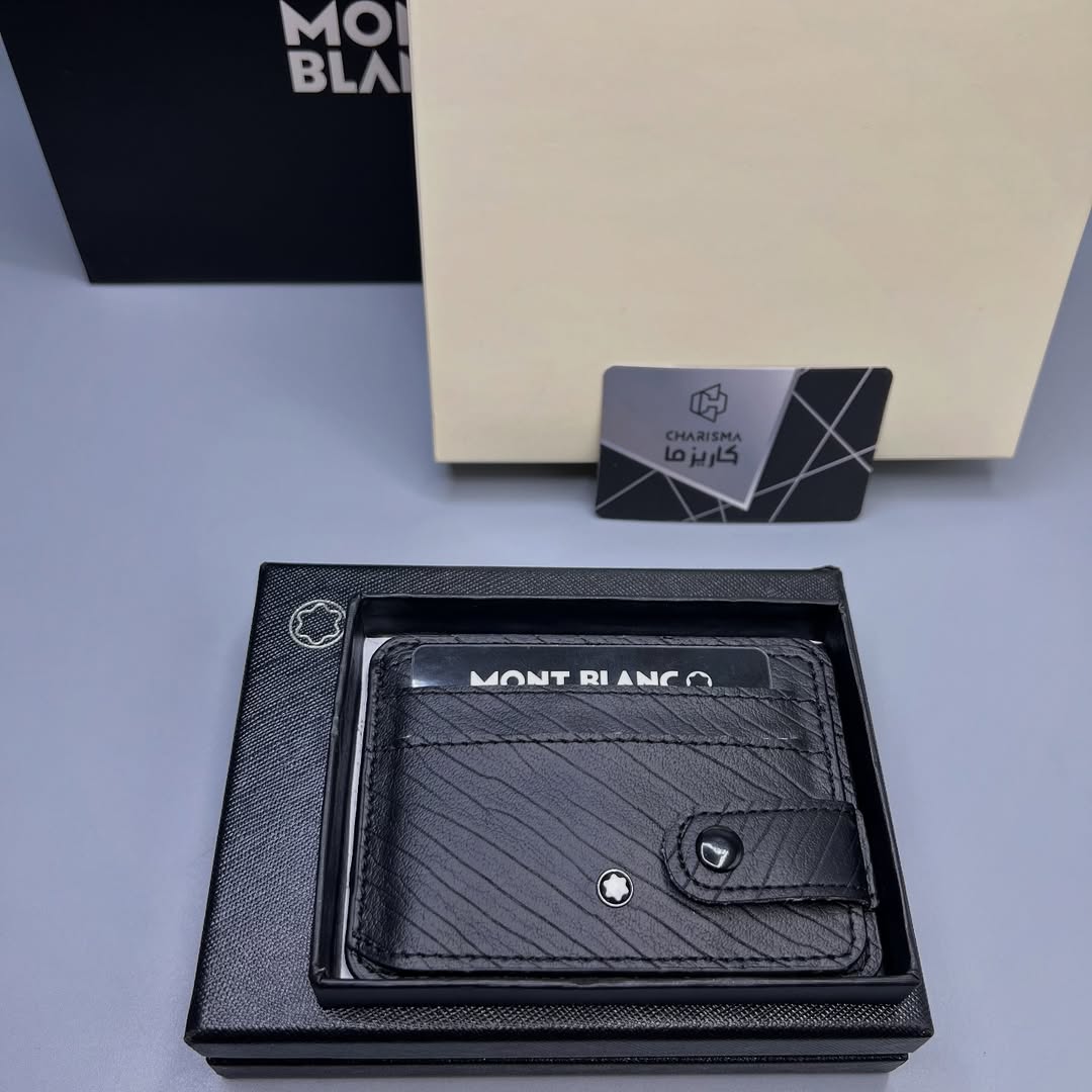 جاکارتی مـون بلان مدل بغل دکمه خور Montblanc Cardholder Hardbox