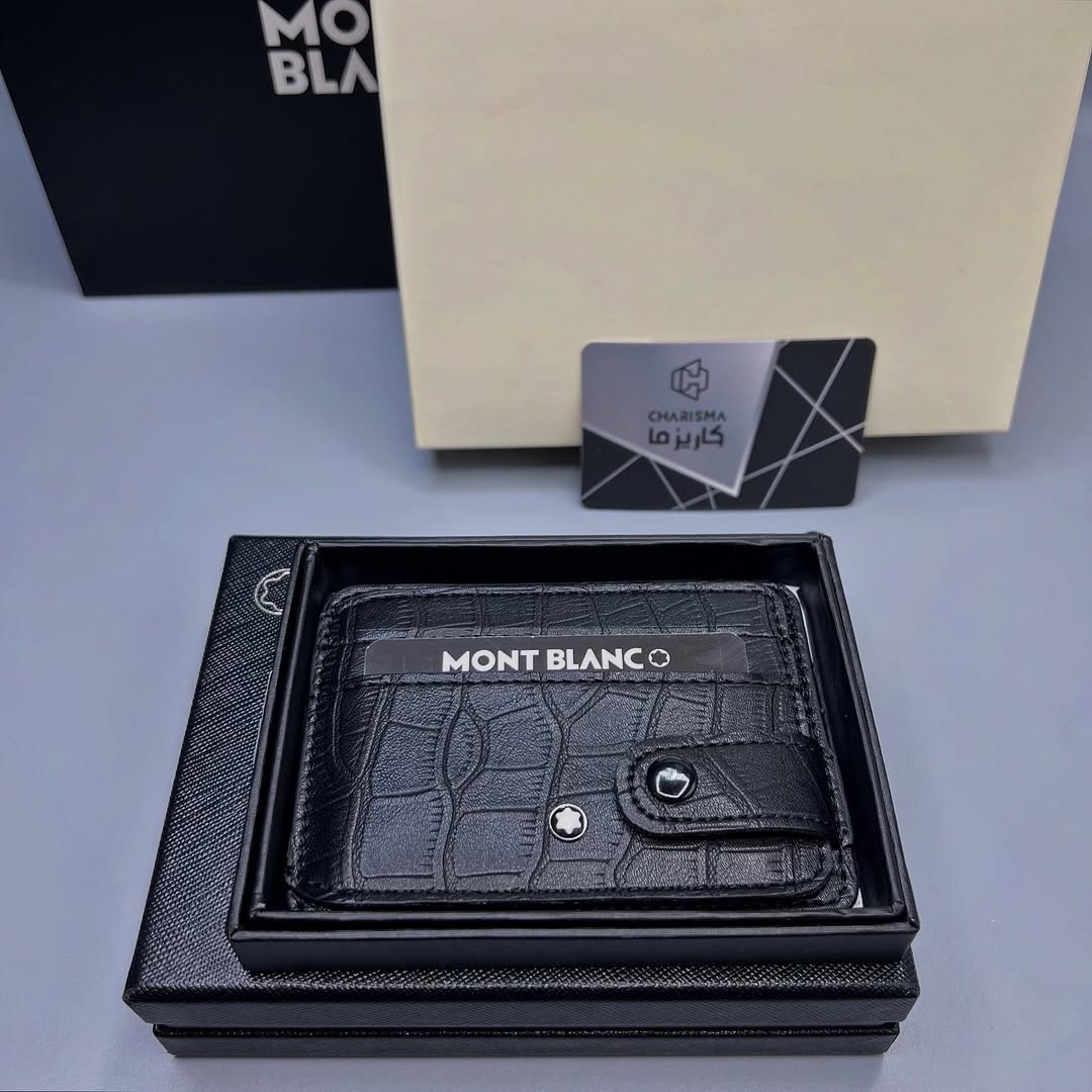 جاکارتی مـون بلان مدل بغل دکمه خور Montblanc Cardholder Hardbox
