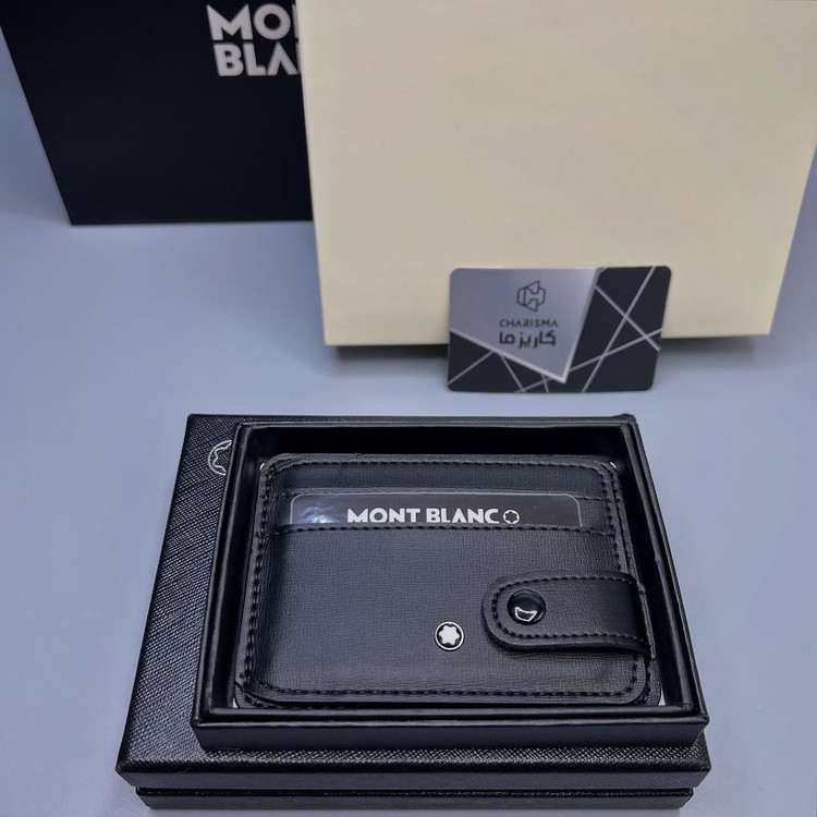 جاکارتی مـون بلان مدل بغل دکمه خور Montblanc Cardholder Hardbox