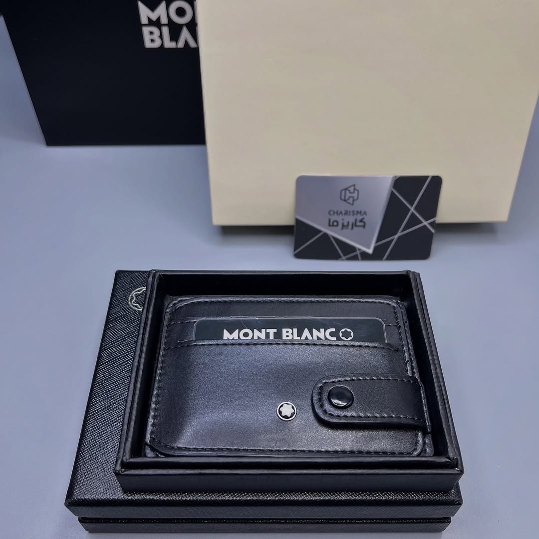 جاکارتی مـون بلان مدل بغل دکمه خور Montblanc Cardholder Hardbox