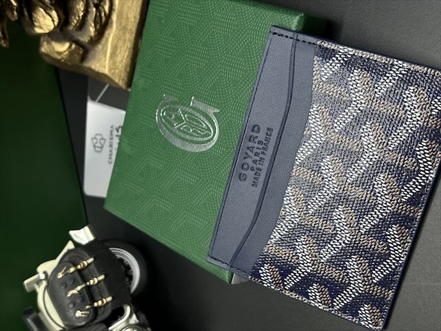 کیف کارت سورمه ای گویارد / جاکارتی گویارد / مسترکوالیتی فول پک Goyard