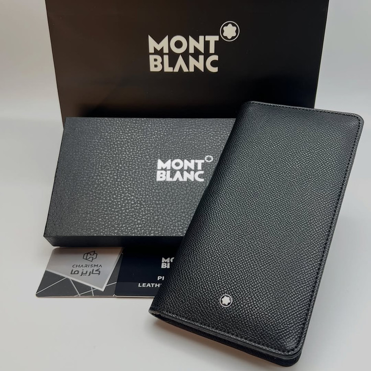 کیف پول پالتویی مون بلان / کیف پول کتی چرم مردانه MONTBLANC