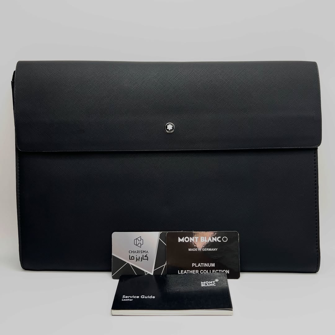 فولدر بگ چرم مردانه برند مون بلان MONTBLANC SURFACE