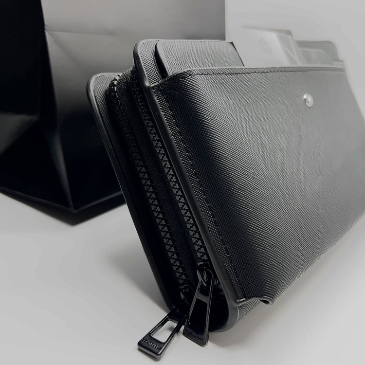 کیف دستی چرم مردانه کلاسیک برند مون بلان / MONTBLANC HANDBAG