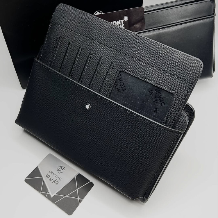 کیف دستی چرم مردانه کلاسیک برند مون بلان / MONTBLANC HANDBAG