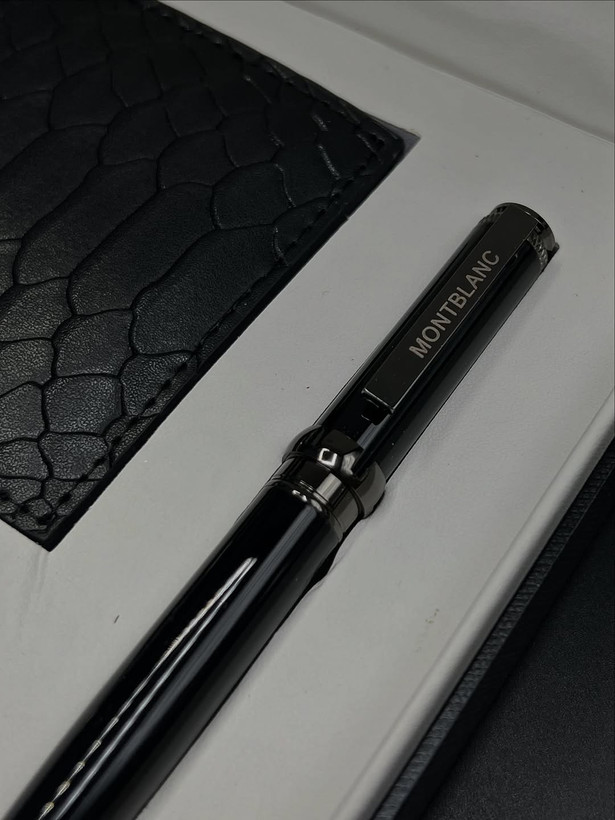 ست باکس هدیه مردانه فول پک پرمیوم کوالیتی ۳تکه از برند مون بلان / MONTBLANC SET GIFT BOX
