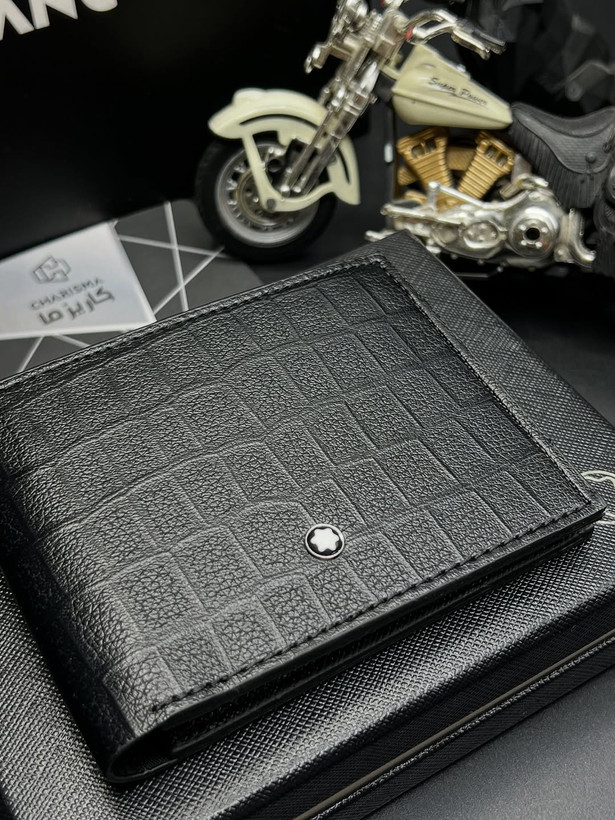 MONTBLANC WALLET / کیف پول چرم مردانه مدل جیبی برند مونتبلانک