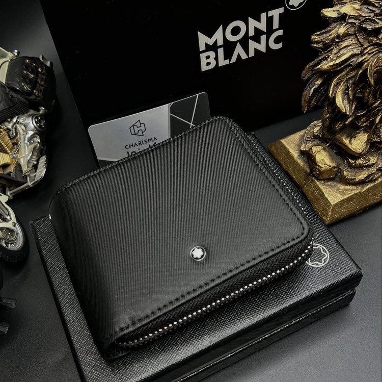 کیف پول جیبی مردانه چرم طبیعی مونت بلان / MONTBLANC WALLET FOR MEN