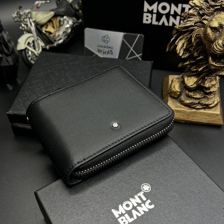 کیف پول جیبی مردانه چرم طبیعی مونت بلان / MONTBLANC WALLET FOR MEN
