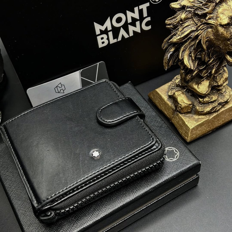 کیف پول جیبی مردانه چرم طبیعی مونت بلان / MONTBLANC WALLET FOR MEN