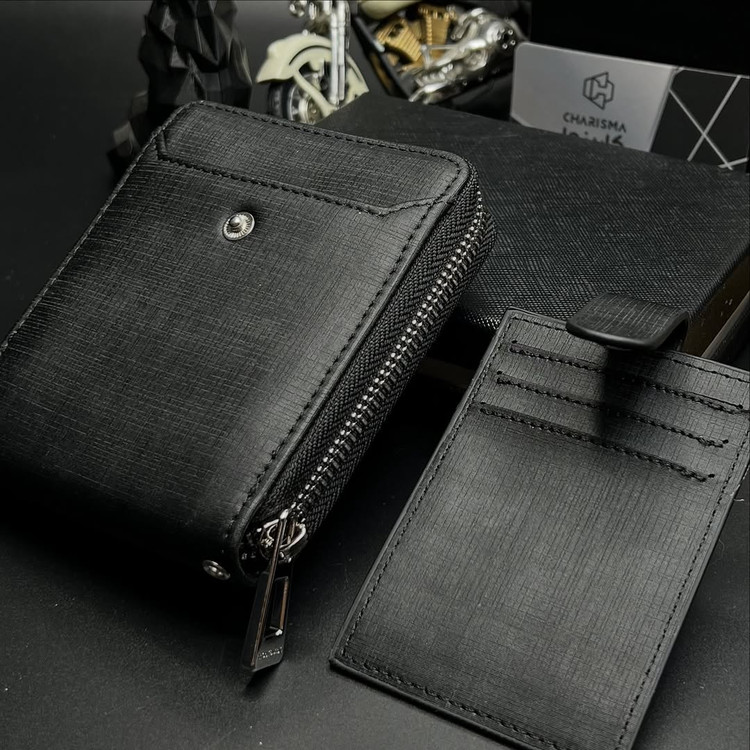 کیف پول جیبی مردانه چرم طبیعی مونت بلان / MONTBLANC WALLET FOR MEN