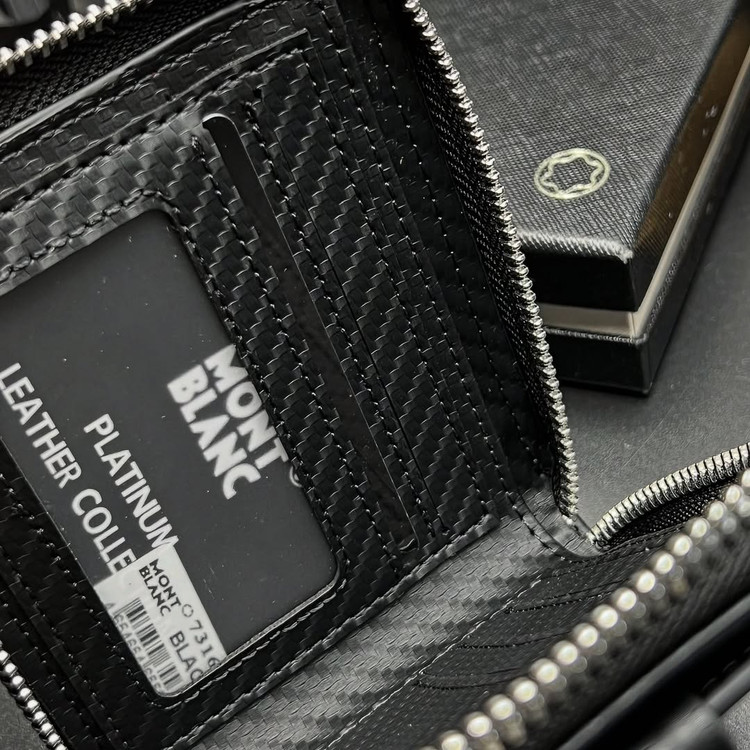 کیف پول جیبی مردانه چرم طبیعی مونت بلان / MONTBLANC WALLET FOR MEN