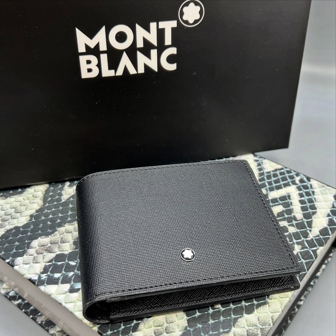 کیف پول جیبی مردانه چرم مونت بلان / Montblanc Wallet natural leather