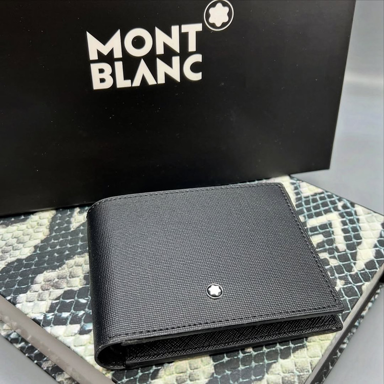 کیف پول جیبی مردانه چرم مونت بلان / Montblanc Wallet natural leather
