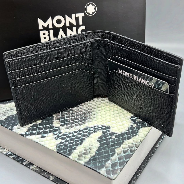 کیف پول جیبی مردانه چرم مونت بلان / Montblanc Wallet natural leather