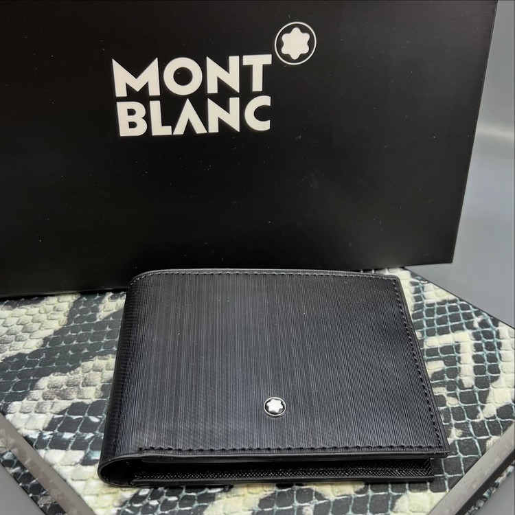 کیف پول جیبی مردانه چرم مونت بلان / Montblanc Wallet natural leather