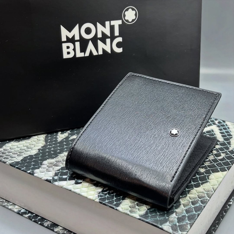 کیف پول جیبی مردانه چرم مونت بلان / Montblanc Wallet natural leather