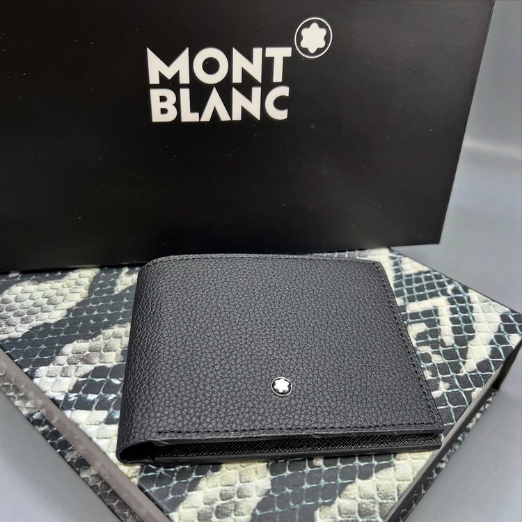 کیف پول جیبی مردانه چرم مونت بلان / Montblanc Wallet natural leather