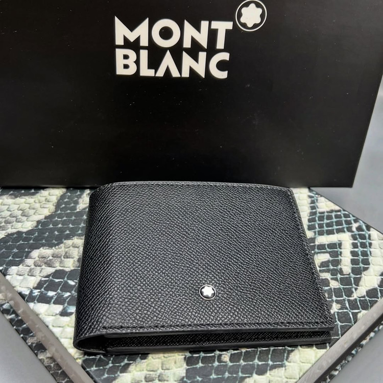 کیف پول جیبی مردانه چرم مونت بلان / Montblanc Wallet natural leather