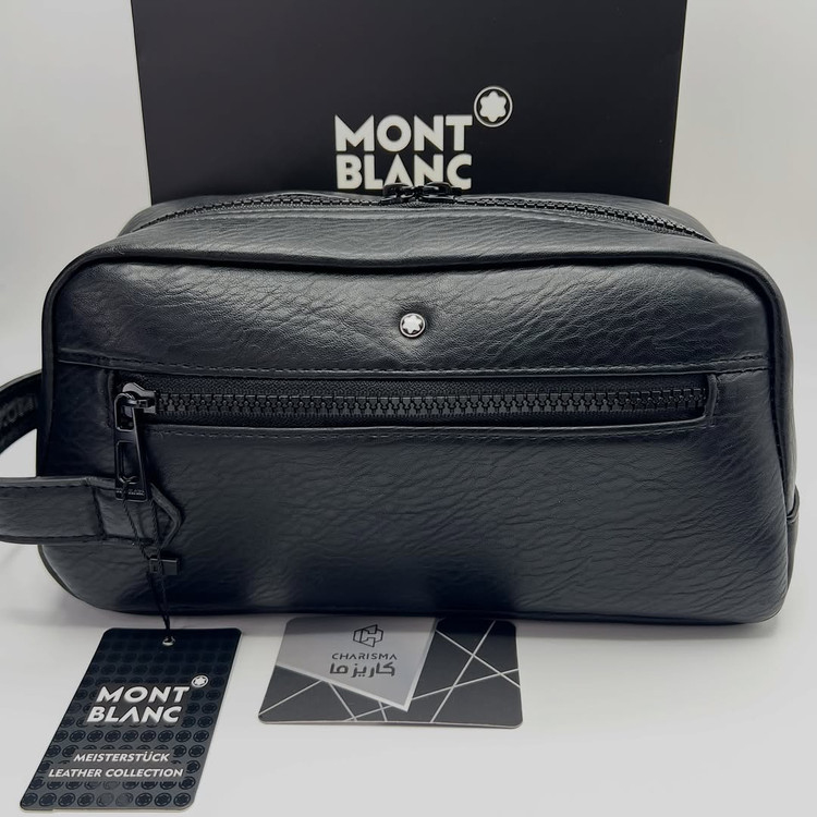 واشبگ شوزبگ مونتبلان | کیف اقایان چرم مردانه تک زیپ Montblanc