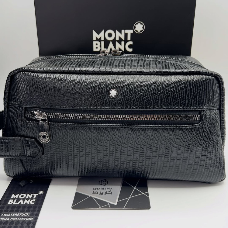 واشبگ شوزبگ مونتبلان | کیف اقایان چرم مردانه تک زیپ Montblanc