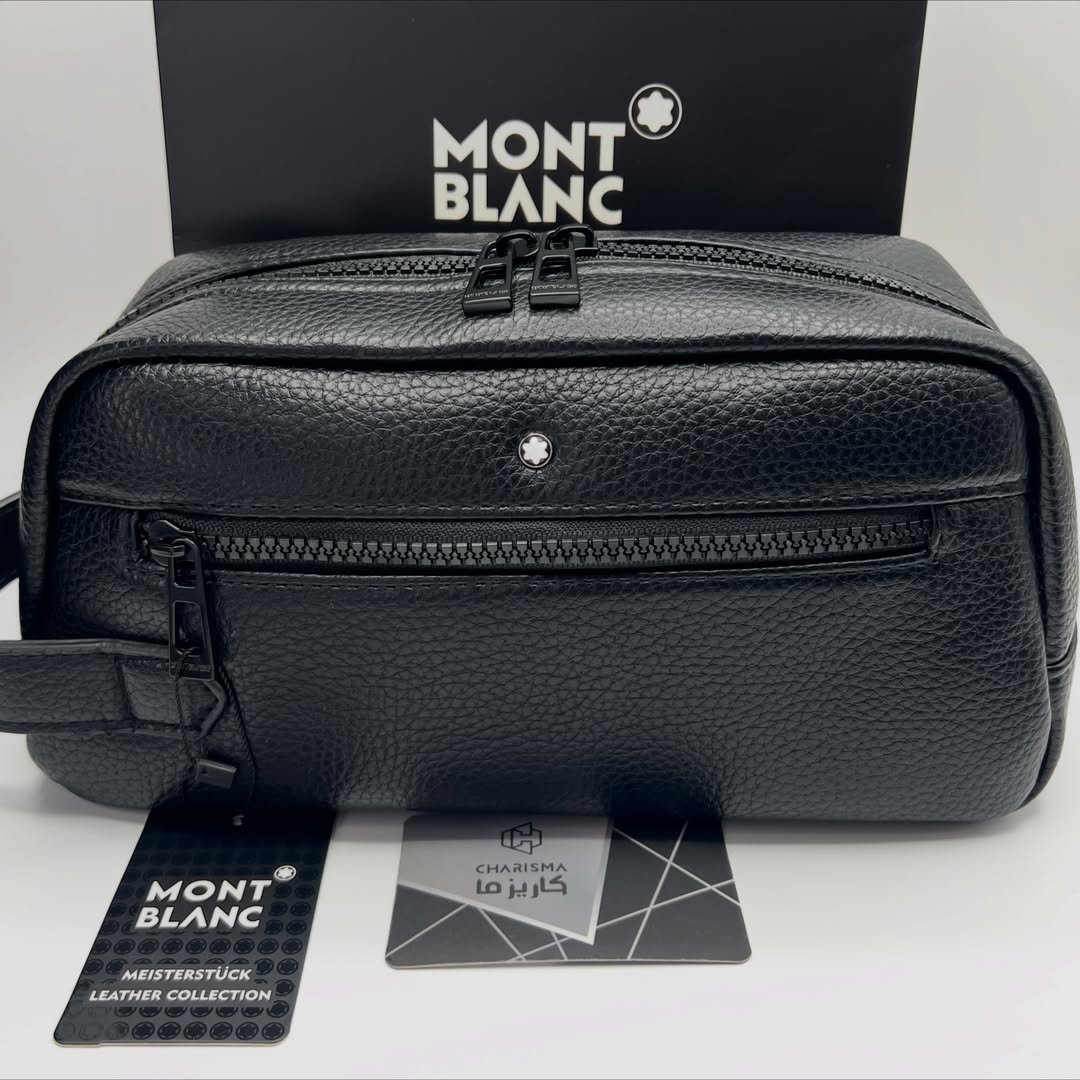 واشبگ شوزبگ مونتبلان | کیف اقایان چرم مردانه تک زیپ Montblanc